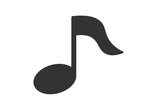 黒い音符のアイコン 音符,音楽,記号,アイコン,シルエット,音,歌,曲,メロディ,可愛いのイラスト素材