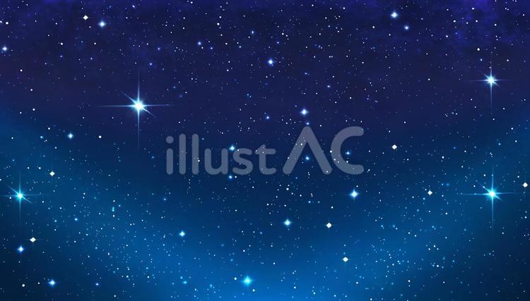 アニメ風の宇宙 背景,夜空,星空のイラスト素材