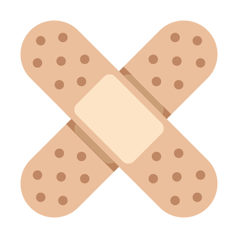 絆創膏アイコン2 絆創膏アイコン2 絆創膏,アイコン,治療,怪我,ばんそうこう,手当て,医療,保健室,ガーゼ,応急処置のイラスト素材