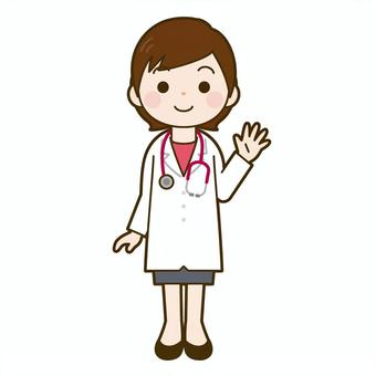 Illustration, doctor, a doctor, female, JPG, PNG and EPS