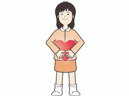 heart and girl, JPG, PNG and AI heart and girl, , JPG, PNG and AI