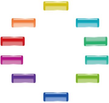 押しボタンのイラスト ボタン,押しボタン,カラフル,フレーム,アイコンのイラスト素材