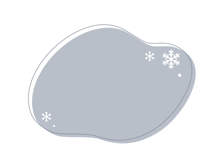 雪の結晶の流体フレーム 雪,結晶,流体シェイプ,フレーム,スノーフレーク,冬,12月,あしらい,枠,柔らかいのイラスト素材