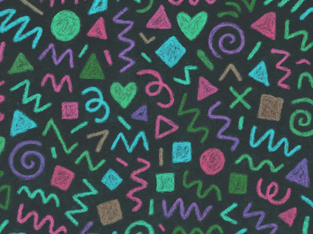 208.背景 クレヨン,クレヨンタッチ,手書き風,チョーク風,メンフィス柄,メンフィスデザイン,レトロポップ,ポップデザイン,カラフル,パステルカラーのイラスト素材