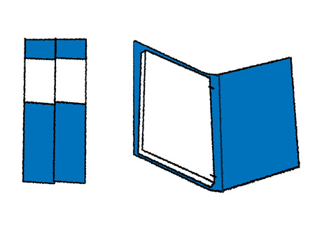 ファイル ファイル,資料,紙,アナログ,管理,ケース,pop調,手描き,挿絵,ワンポイントのイラスト素材