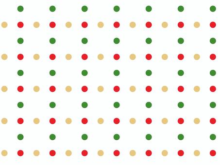 クリスマス　水玉　パターンスウォッチ