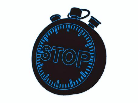 ストップウォッチ　ネオンver ストップウォッチ,計測,タイム,計時,秒時計,陸上,スポーツ,ネオン,シルエットのイラスト素材