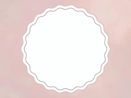 やわらかローズ水彩波型フレーム背景 やわらかローズ水彩波型フレーム背景 ローズ,ピンク,フレーム,背景,波型,柔らかい,優しい,ふんわり,上品,かわいいのイラスト素材