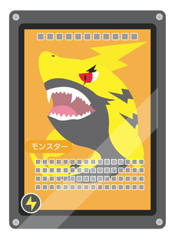ディスプレイスタンドに飾られているカード カードゲーム,トレーディングカード,トレカ,カード,ディスプレイスタンド,スクリューダウン,アクリル板,ディスプレイ,スタンド,コレクションのイラスト素材