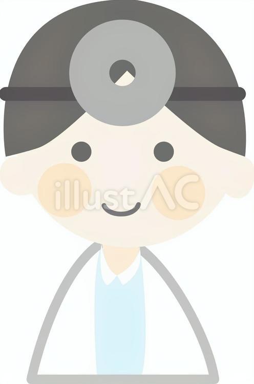 医者のイラスト（男性） 医者,白衣,科学者のイラスト素材