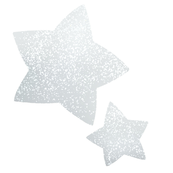 お星さま銀色ラメ 星,星柄,ゆるい,手描き,フリーハンド,デフォルメ,シンプル,かわいい,手書き,ラフのイラスト素材