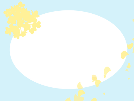 黄色の花のカードイラスト