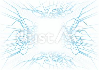 電脳イメージの集中線背景