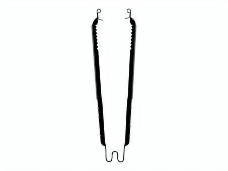 薪ばさみ 火ばさみ,トング,キャンプ,山,焚き火,薪,バーベキューのイラスト素材