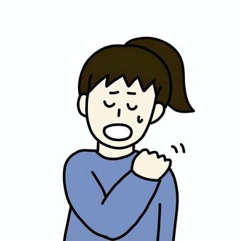 肩こりの女性