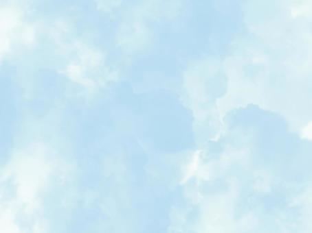 青空と白い雲の抽象的な背景テクスチャ 青空,空,雲,白,水色,背景,テクスチャ,抽象,柔らかい,優しいのイラスト素材