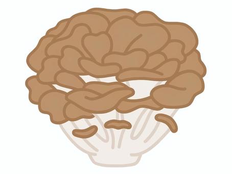 まいたけ まいたけ,きのこ,食べ物,秋,ゆるい,シンプルのイラスト素材
