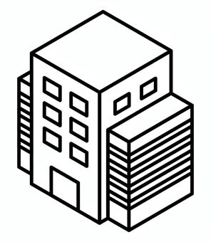 ビル ビル,家,建物,アイコン,マンション,オフィス,不動産,企業,事務所,施設のイラスト素材