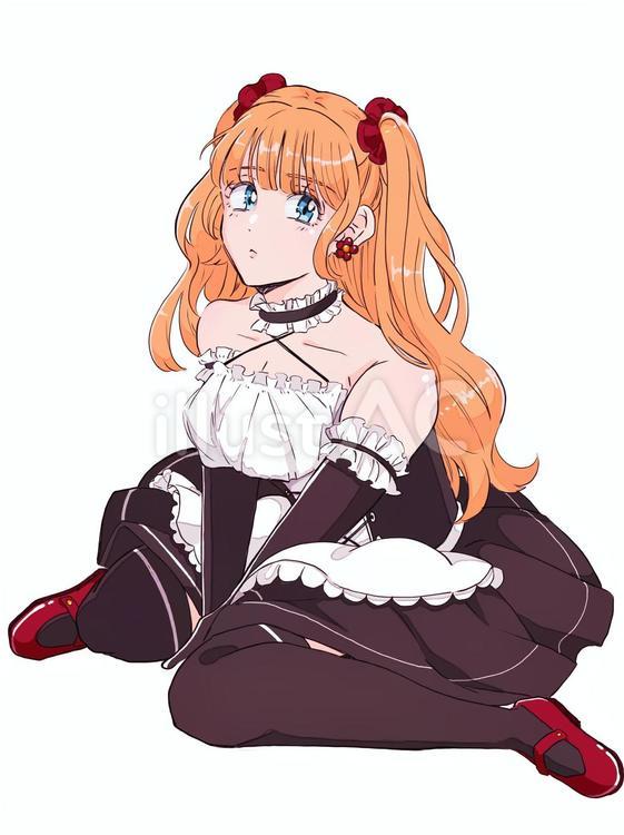 メイドさん メイド,女の子,メイド服のイラスト素材