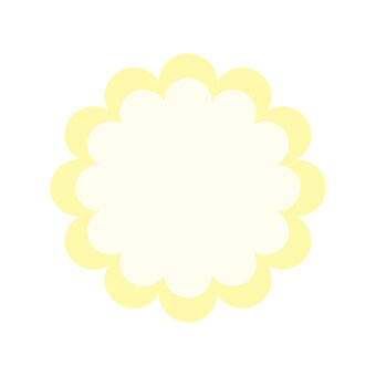 黄色の花フレーム フレーム,花,メモ,メッセージ,かわいい,シンプル,名札,かざりのイラスト素材