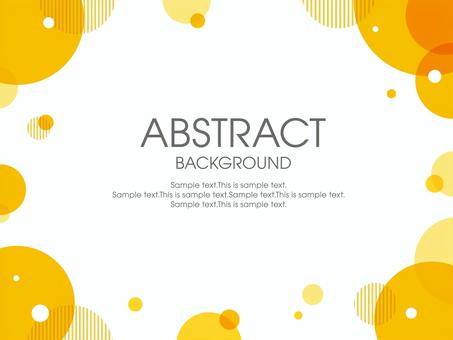 抽象的な背景(丸とオレンジ) 抽象的な背景(丸とオレンジ) 幾何学,幾何学模様,抽象,フレーム,オレンジ,黄色,背景,ビジネス,枠,丸のイラスト素材