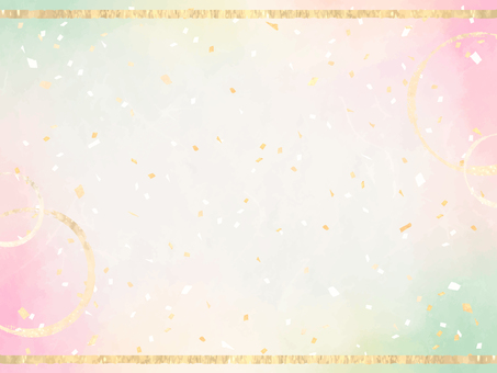 和紙テクスチャ（桃色と緑・金装飾・春色） 和紙,和風,和,動画背景,素材,光彩,豪華,ゴージャス,綺麗,金粉のイラスト素材