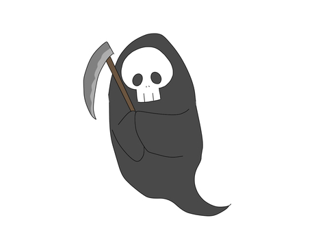 Illustration, halloween, grim reaper, october, 