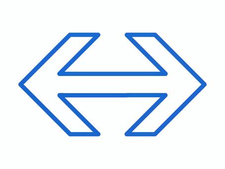 Illustration, arrow, blue, frame border, 