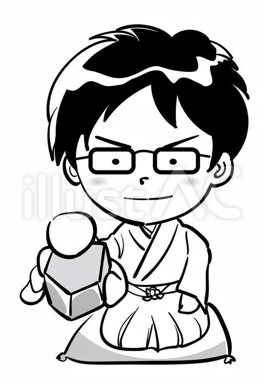 将棋の男性A 将棋,人物,男性のイラスト素材