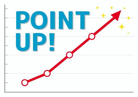 線グラフ-2-ポイント上昇 上昇グラフ,グラフ,上昇中,右上がり,右肩上がり,矢印,アップ,up,上昇,急増のイラスト素材