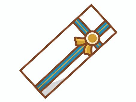 ギフトボックス（ブルーリボン） プレゼント,ギフト,贈り物,ラッピング,箱,ボックス,包装,リボン,白,ホワイトのイラスト素材