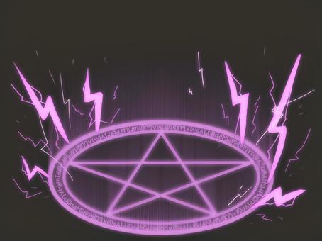 紫雷系魔法陣, JPG 紫雷系魔法陣, 魔術, 召喚, 簡單, JPG