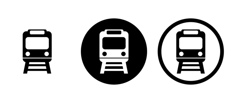 電車のアイコン 黒 電車,アイコン,地下鉄,路面電車,公共交通機関,私鉄,駅,列車,交通,レールのイラスト素材