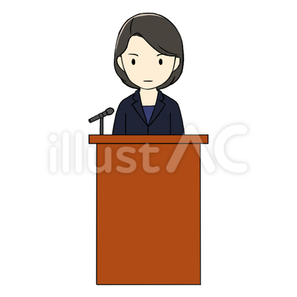 女性報道官のイメージ