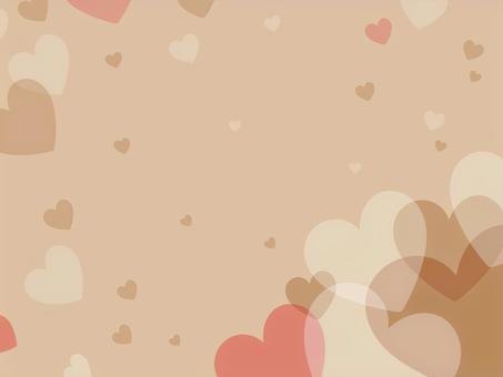 バレンタイン背景 ハートの模様 茶色 バレンタイン,ハート,背景,フレーム,バレンタインデー,枠,飾り枠,2月,手描き,おしゃれのイラスト素材