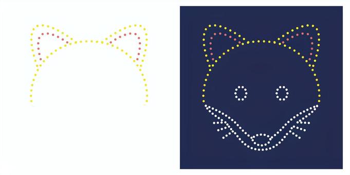 キツネの形の打ち上げ花火 キツネの形の打ち上げ花火 花火,打ち上げ花火,キツネ,動物,形,夏,お祭り,夏祭り,縁日,夜空のイラスト素材