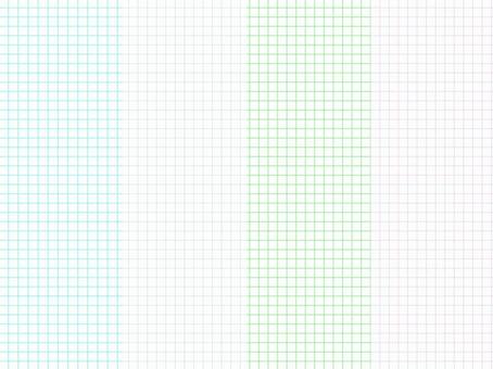 方眼紙パターン4種セット 方眼紙パターン4種セット 方眼紙,用紙,ノート,原稿,作文,メモ,水色,グレー,黄緑,ピンクのイラスト素材