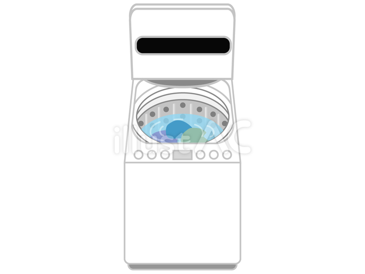 縦型洗濯機 洗濯機,縦型,洗濯のイラスト素材