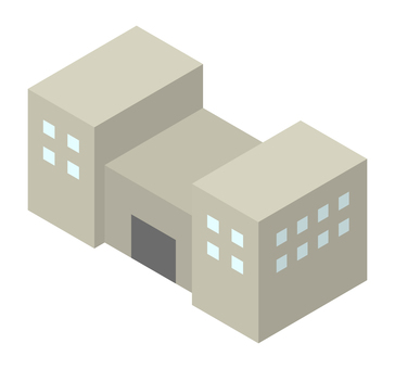 建物 建物,施設,建築,物件,住宅,不動産,アイソメトリック,立体のイラスト素材