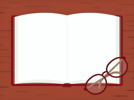 Book-shaped frame and glasses, JPG, PNG and EPS Book-shaped frame and glasses, , JPG, PNG and EPS