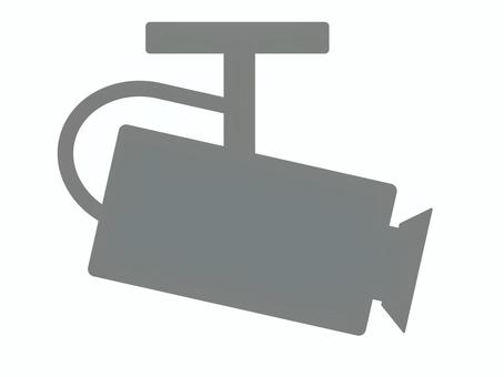 監視カメラ（防犯カメラ）のシルエット 防犯カメラ,アイコン,監視カメラ,マーク,セキュリティ,シルエット,撮影,イラスト,録画,デザインのイラスト素材