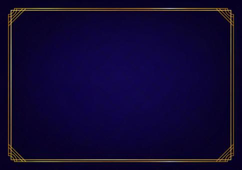 アンティーク風の背景 アンティーク,フレーム,背景,青色,ゴシック,枠,レトロ,ビンテージ,グラデーション,かっこいいのイラスト素材