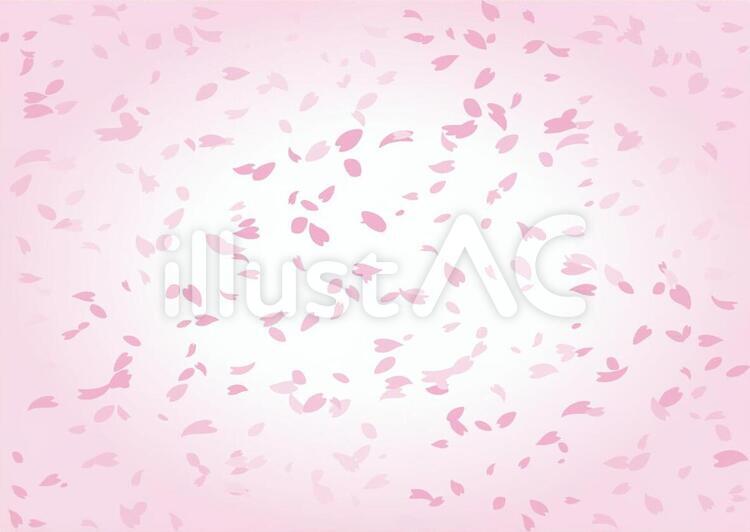 桜12b 桜,花びら,花吹雪のイラスト素材