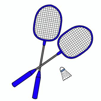 Illustration, badminton, sports, athlétique, 