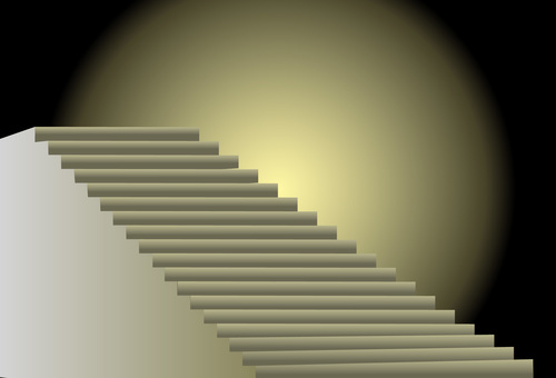 階段暗い 階段,高い,登る,降りる,建築,設備,シンプル,立体,暗いのイラスト素材