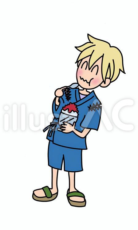 かき氷 かき氷,夏,夏休みのイラスト素材