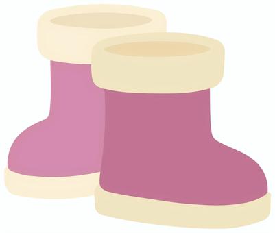 ブーツ（立体）　赤 ブーツ,長靴,靴,防寒具,冬,冬小物,ファッション,挿絵,素材,アイコンのイラスト素材