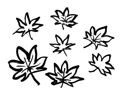 Maple, кленовый, осень, японский стиль, JPG, PNG and AI