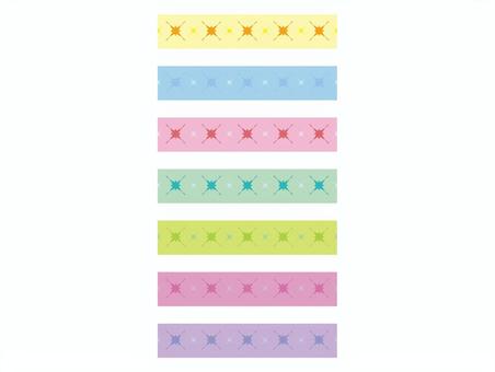 Illustration, masking tape, cute, colorful, 