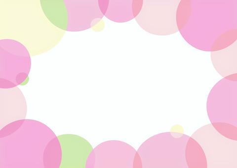 春色のかわいいフレーム 春色のかわいいフレーム 春,背景,フレーム,幾何学,枠,飾り枠,幾何学模様,ポップ,かわいい,おしゃれのイラスト素材